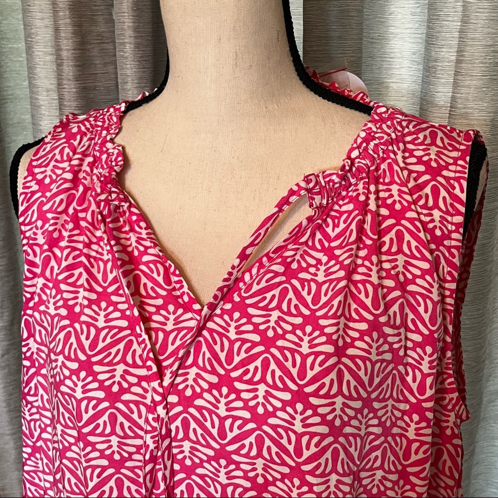 Escapada Living Womens SZ Large Sleeveless Colleen Top Tassel Turks Coastal NEW - Picture 5 of 11